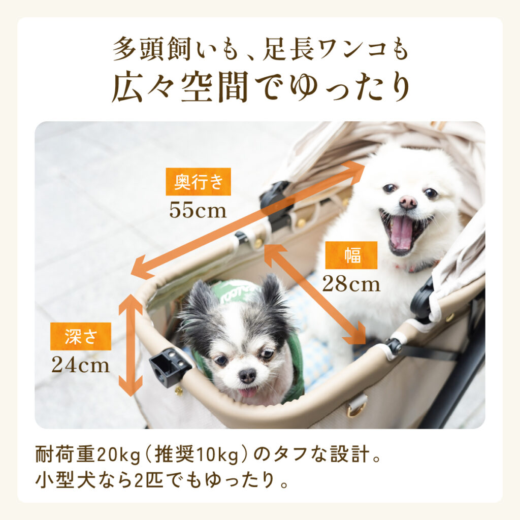 広々空間で多頭飼いも快適