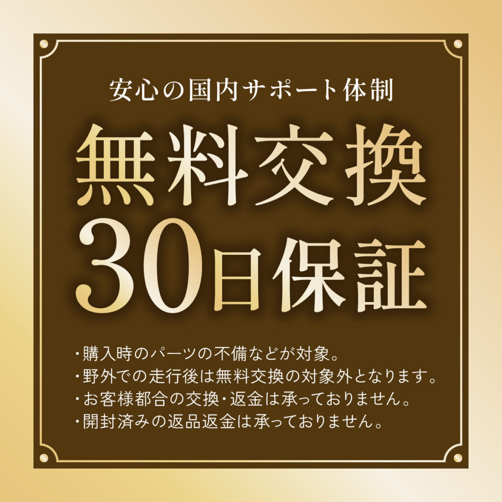 30日間全額返金保証