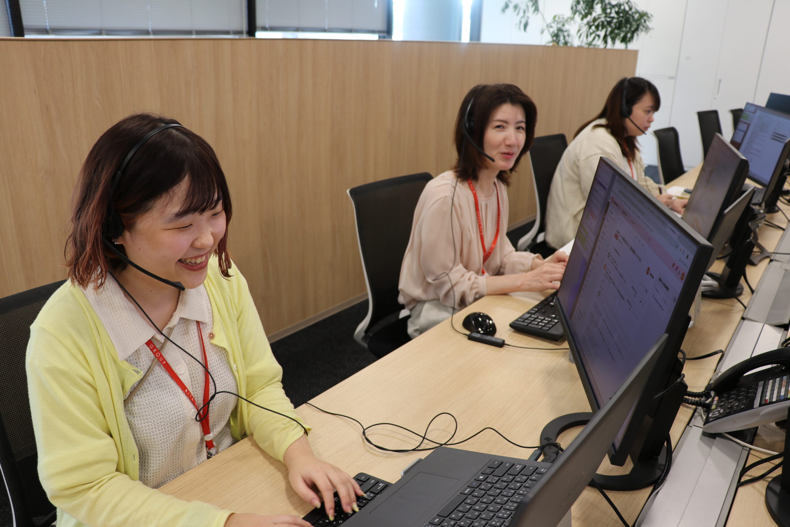 コールセンターの様子