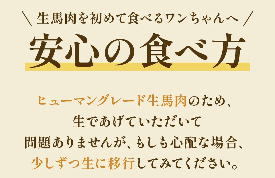 安心の食べ方