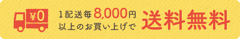 1配送8,000円以上のお買い上げで送料無料